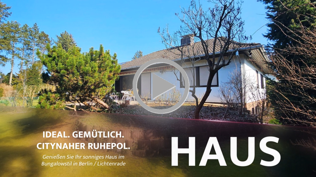 Einfamilienhaus im Bungalowstil im Berliner Sden